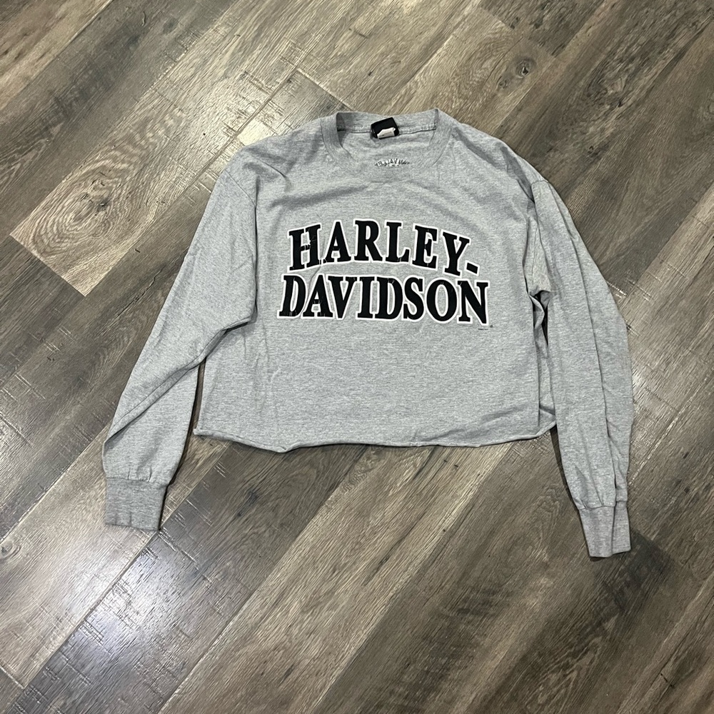 Harley Davidson cropped long sleeve